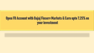 Fixed deposit