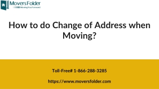 How to do Change of Address when Moving?