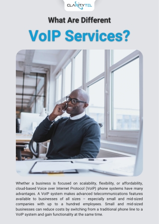 What Are the Different VoIP Services?