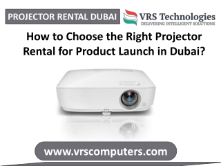 Choose the Right Projector Rental for Product Launch in Dubai