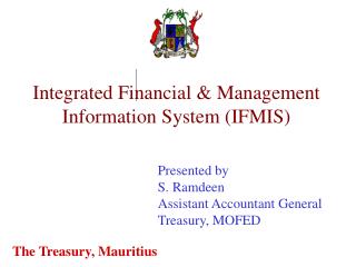 Integrated Financial &amp; Management Information System (IFMIS)
