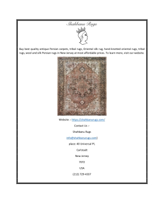 Antique Tribal Rugs | Shahbanurugs.comq