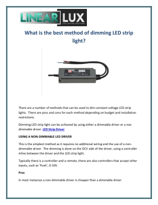 LED Strip Driver