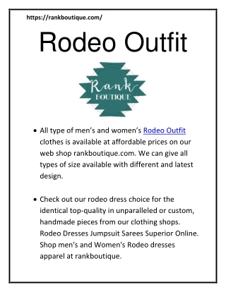 Rodeo Outfit