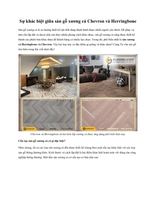 Su khac biet giua san go xuong ca Chevron va Herringbone