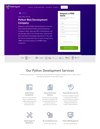 Python Web Development Company in India | Top Python Development Company India