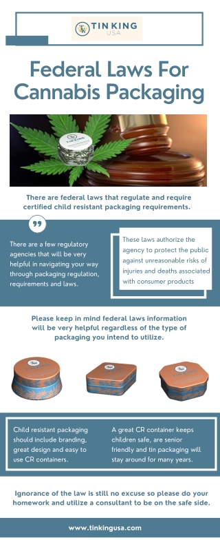 Regulations For Cannabis Packaging | Tin King USA