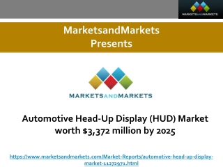 Automotive Head-Up Display (HUD) Market worth $3,372 million by 2025