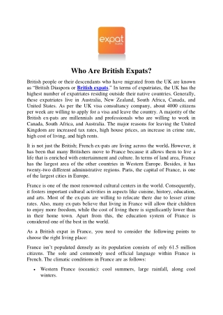 Who Are British Expats?