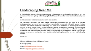 Landscaping Near Me