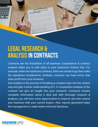 Legal Research & Analysis