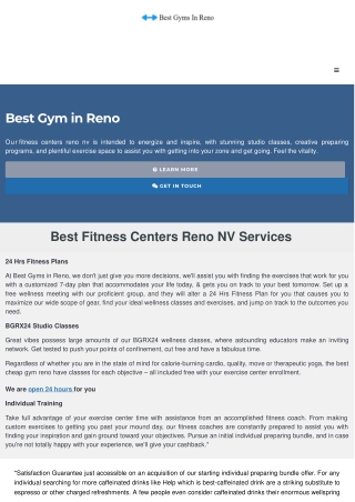 Best Fitness Centers Reno NV - A Cheap Gyms in Reno
