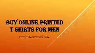 Buy online printed t shirts for men