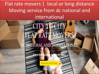 Local Distance Moving dc national and international
