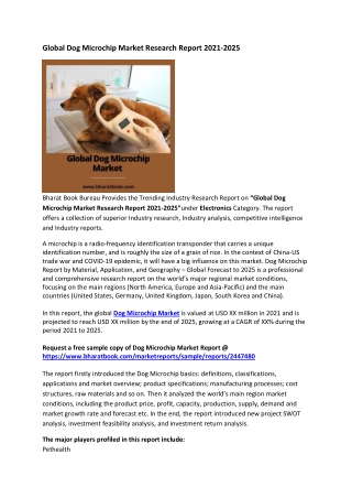 Global Dog Microchip Market Research Report 2021-2025