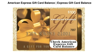 American Express Gift Card Balance | Express Gift Card Balance