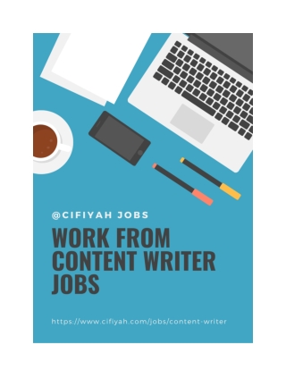 What is content writer jobs work from home?