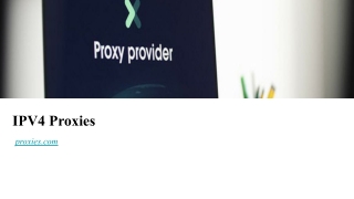 IPV 4 Proxies