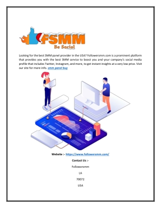 SMM Panel Buy | Followersmm.com