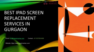 Best iPad Screen Replacement Services in Gurgaon