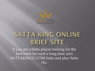 Satta Result and chart record brief website