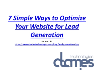 7 Simple Ways to Optimize Your Website for Lead Generation