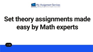 Set theory assignments made easy by Math experts