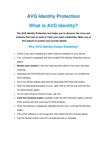 AVG Identity Protection | Find the Perfect Guidelines