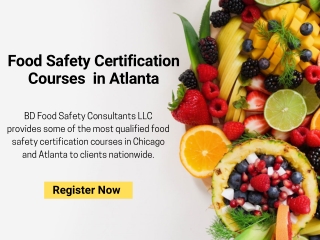Food Safety Certification Courses