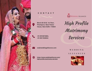 High Profile Matrimony Services for Top Professionals