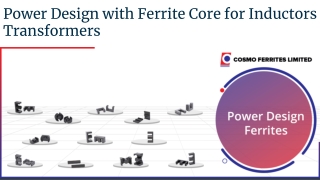 Power Design with Ferrite Core for Inductors and Transformers