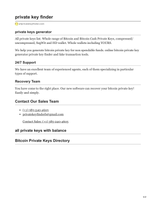 BTC Recovery Tool
