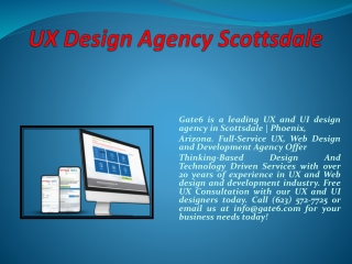 UX Design Agency Scottsdale