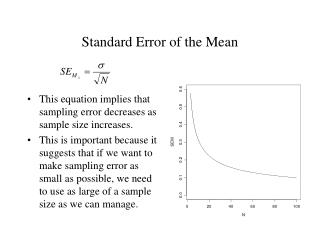 how to calculate standard error of the mea