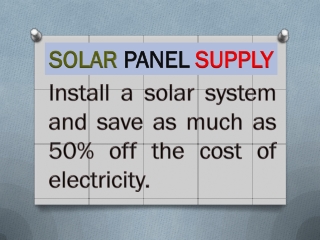 SOLAR PANEL SUPPLY | HOW I CAN SAFE MY SOLAR PANEL