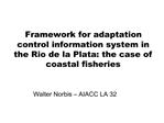 Framework for adaptation control information system in the Rio de la Plata: the case of coastal fisheries