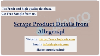 Scrape Product Details from Allegro.pl