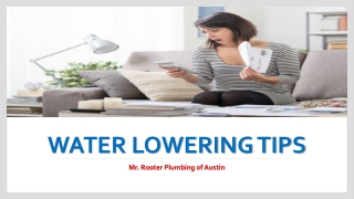 Few Tips to Lower Your Water Bill Easily