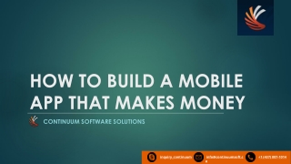 How to build a mobile app that makes money