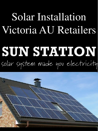 Solar Installation Victoria AU Retailers