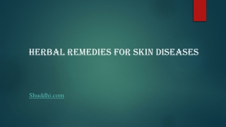 Herbal Remedies for Skin Problems