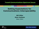 Setting Expectations for Communications Interoperability