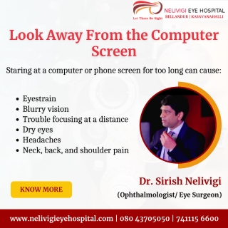 Computer Screen Problems | Best Eye Hospitals in Bellandur, Bangalore | Nelivigi Eye Hospital