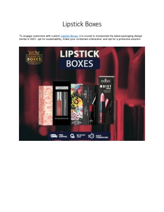 Lipstick Boxes