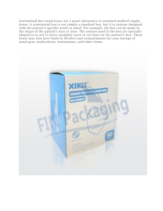 Surgical Face Mask Boxes