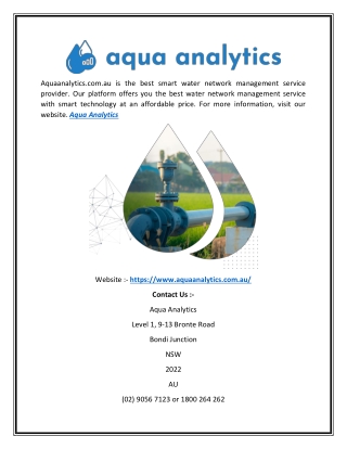 Aqua Analytics | Aquaanalytics.com.au