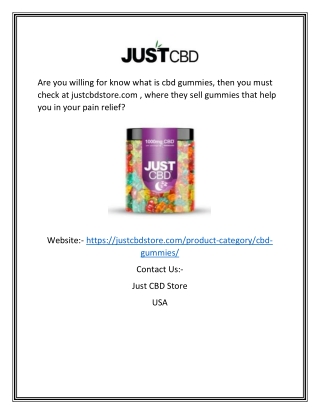 what is cbd gummies