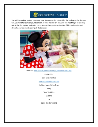 Disneyland Paris Short Breaks Holidays or Tour by Air