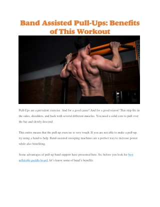 Pull up resistance bands