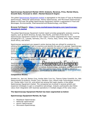 Spectroscopy Equipment Market